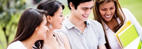 Group of college students